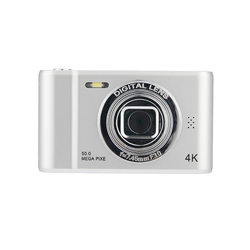 RetroShot 48MP 4K HD Digital Selfie Camera — Front & Rear Dual Lens, Retro Compact Design