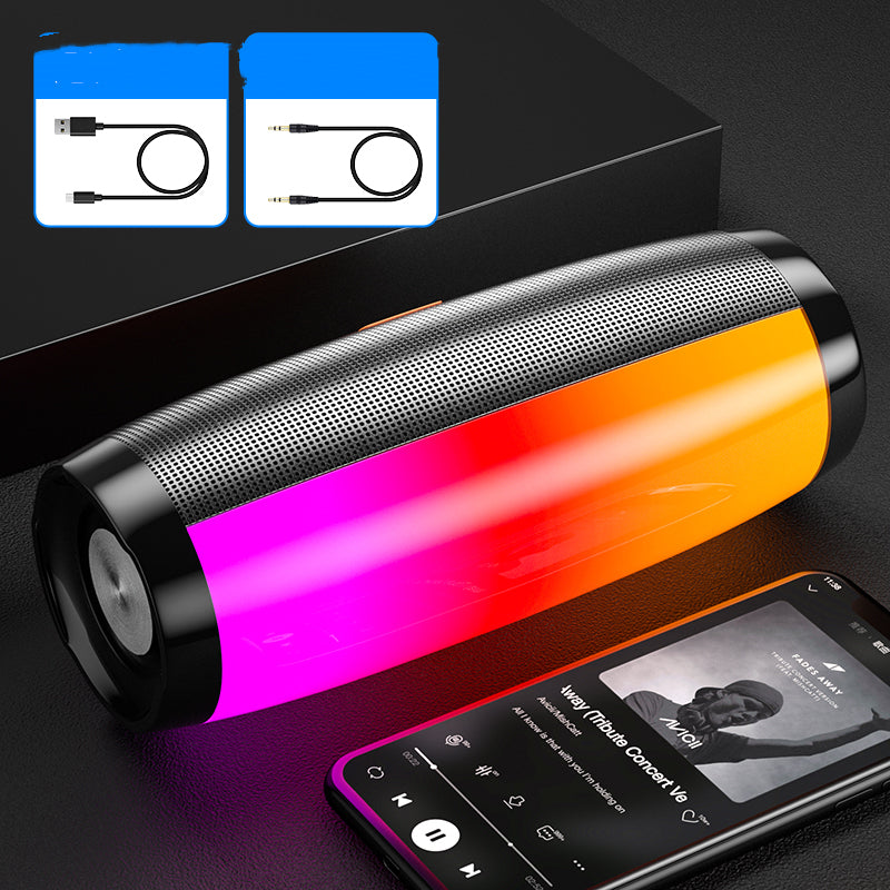 BassGlow™ RGB Bluetooth Speaker — Wireless Portable Bass Sound with Neon Light Show