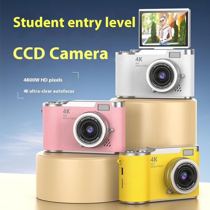 FlipShot™ HD Flip-Screen Vlog Camera — Entry-Level Digital Cam in 14 Pastel Colors