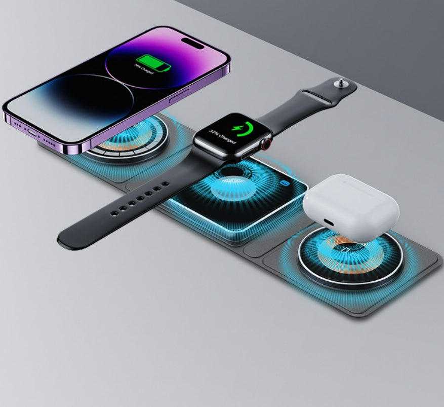 MagSafe Transparent 3-in-1 Wireless Charger — iPhone, Apple Watch & AirPods
