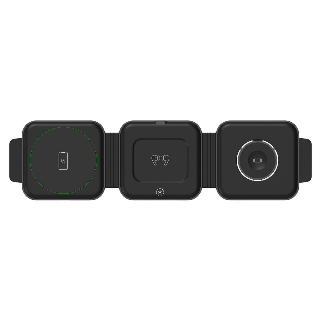 Magnetic 3-in-1 Foldable Wireless Charger — iPhone, Apple Watch & AirPods