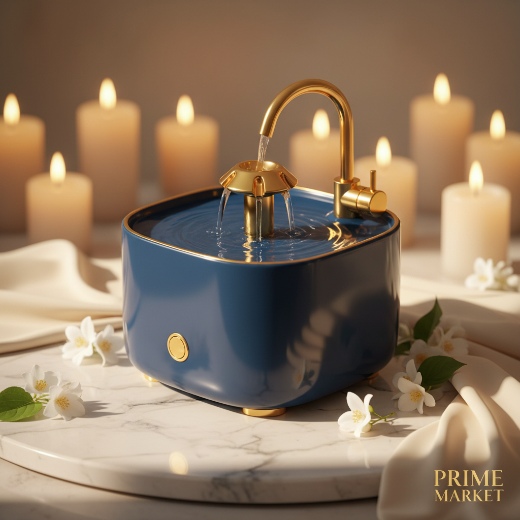 Deep Sea Blue Cat Water Fountain