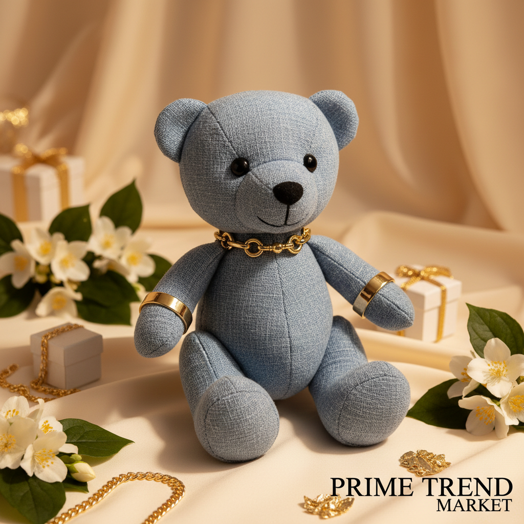 Denim Blue Plush Toy
