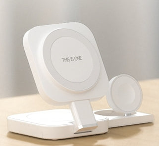 Desktop 3-in-1 Wireless Charger Station — iPhone, Apple Watch & AirPods
