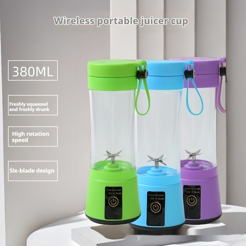 "Portable mini vortex juice blender cup with 6 blades"
"USB rechargeable portable juice blender"
"Mini juice cup blending fresh smoothie"
"Compact portable blender for on-the-go smoothies"
"6-blade portable juice blender cup"