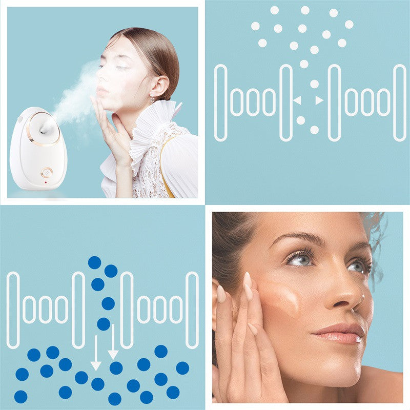Luxury Hot Steam Facial Mist Steamer — Deep Pore Cleansing & Hydration Beauty Device