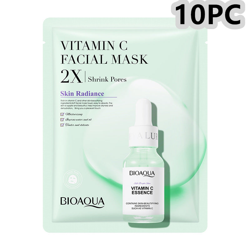 Luxury Korean Face Sheet Mask Bundle — Collagen, Centella, Hyaluronic Acid & Vitamin C Skin Glow Set