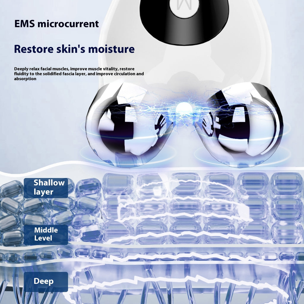 5-in-1 Micro Current Facial Lifting Roller — EMS V-Face Tightening & Rejuvenation Beauty Device