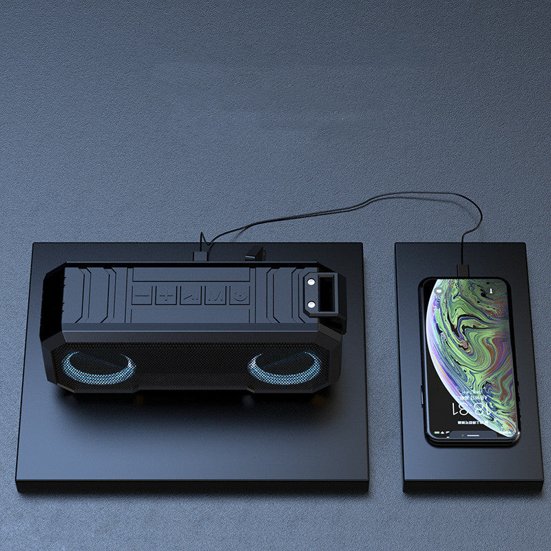 Waterproof Luminous Outdoor Bluetooth Speaker — 16W Dual, LED Light Show & 3000mAh Power Bank