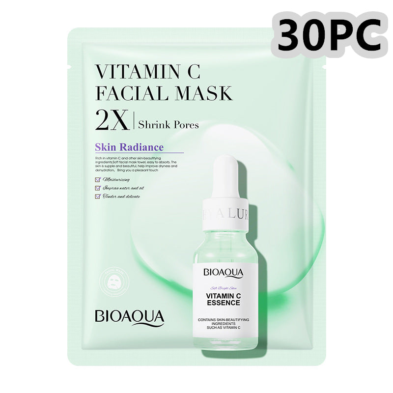 Luxury Korean Face Sheet Mask Bundle — Collagen, Centella, Hyaluronic Acid & Vitamin C Skin Glow Set