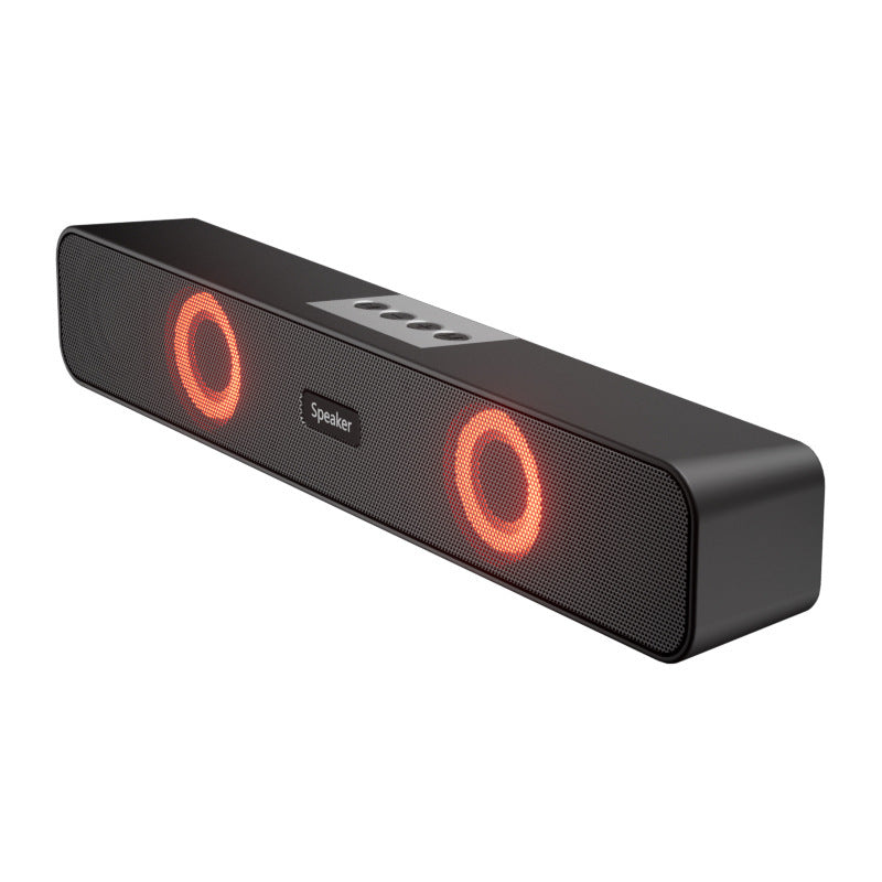 E91 RGB Bluetooth Speaker With Light — Dual Ring LED, 10W Surround Sound, TF Card, AUX, USB