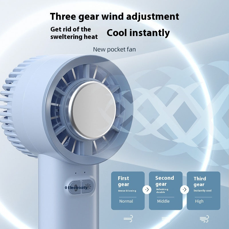 Turbo Jet Handheld Fan — Ice Cool Portable Fan with 3600mAh Battery & Touch Control