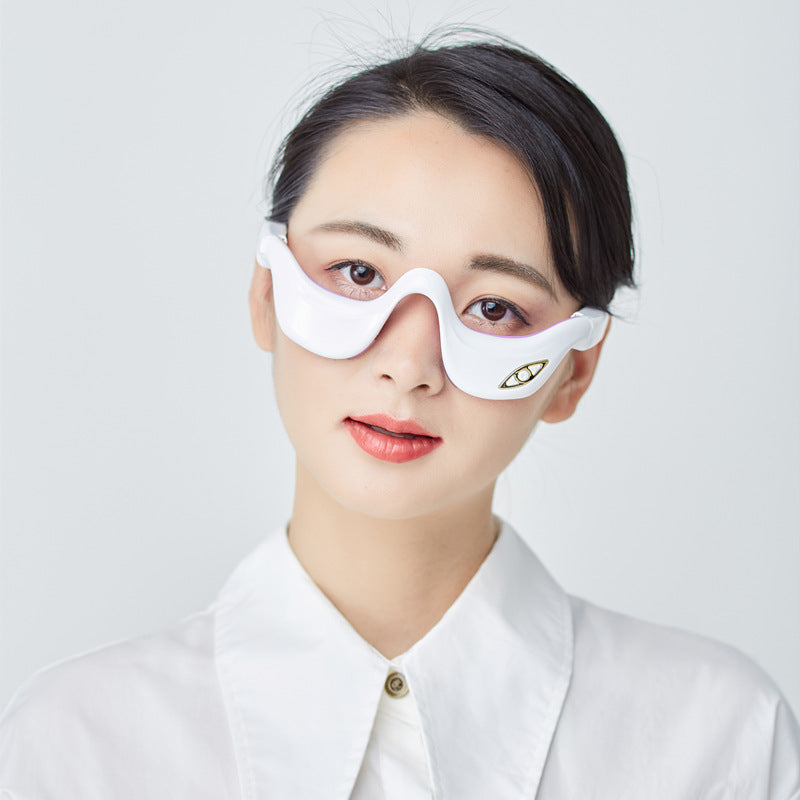 Luxury Smart Eye Massager — Hot Compress Vibration Pulse Therapy for Dark Circles, Puffiness & Eye Rejuvenation