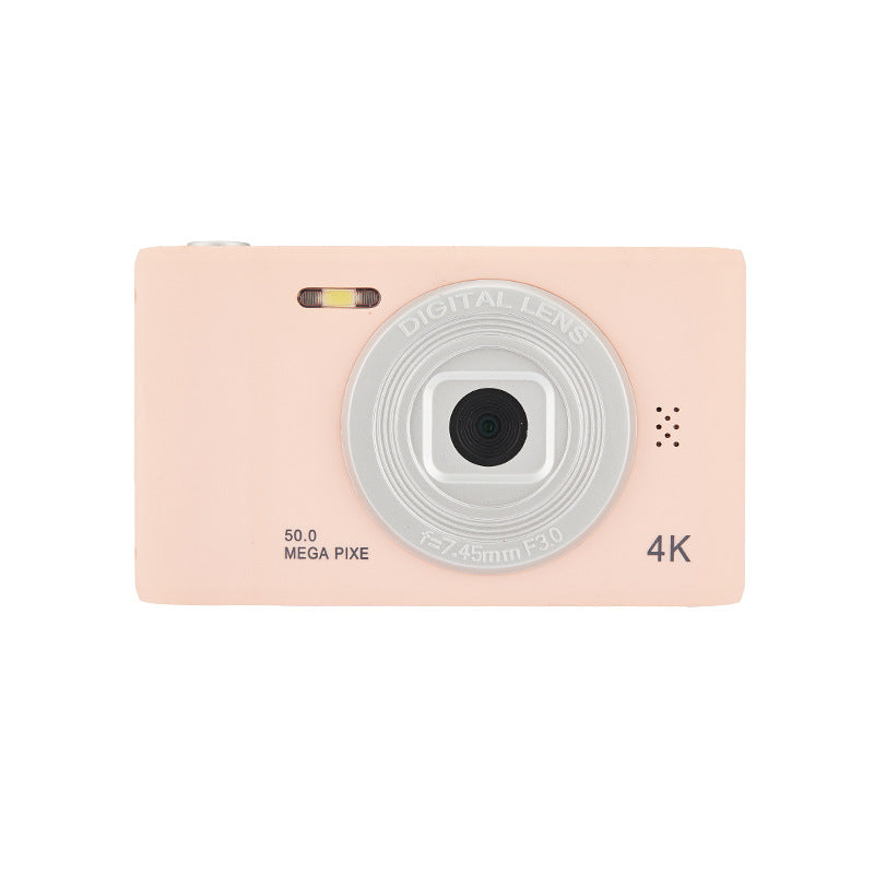 RetroShot 48MP 4K HD Digital Selfie Camera — Front & Rear Dual Lens, Retro Compact Design