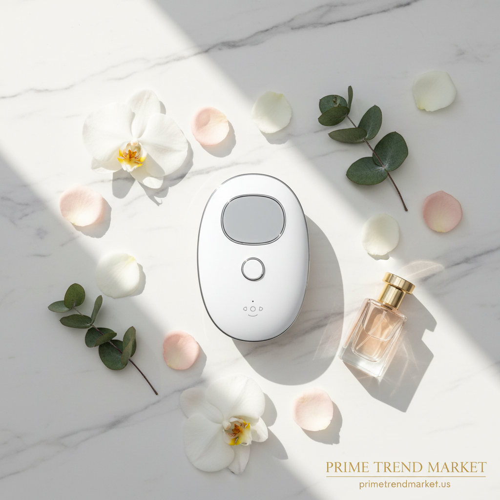 EMS Device - Bright Spa Flat Lay