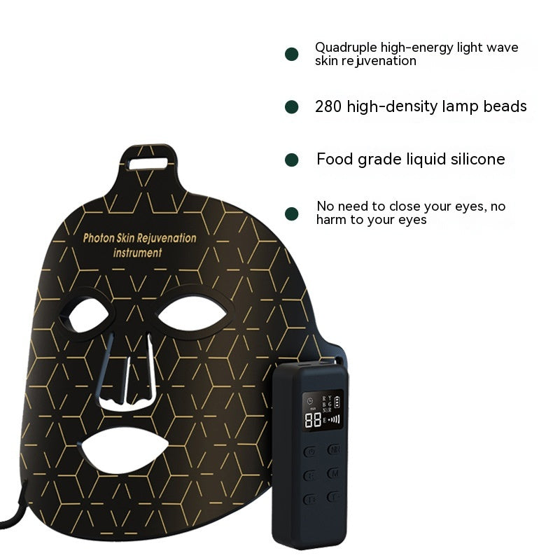 Infrared Phototherapy LED Face Mask | Multi-Color Light Skin Rejuvenation Beauty Mask