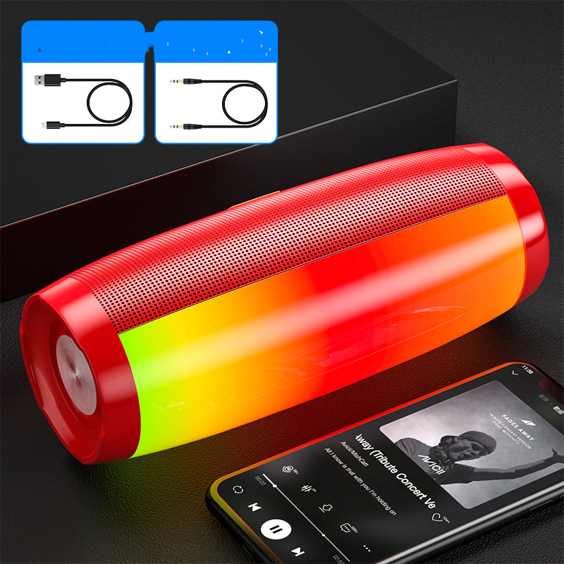 BassGlow™ RGB Bluetooth Speaker — Wireless Portable Bass Sound with Neon Light Show