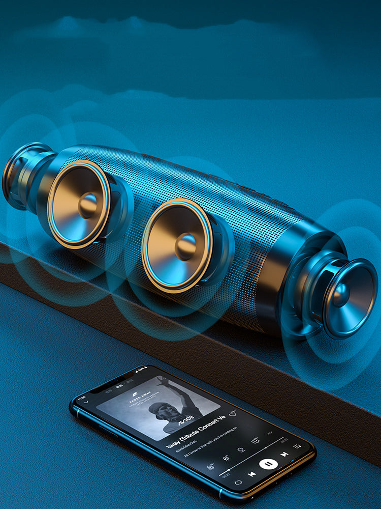 BassGlow™ RGB Bluetooth Speaker — Wireless Portable Bass Sound with Neon Light Show