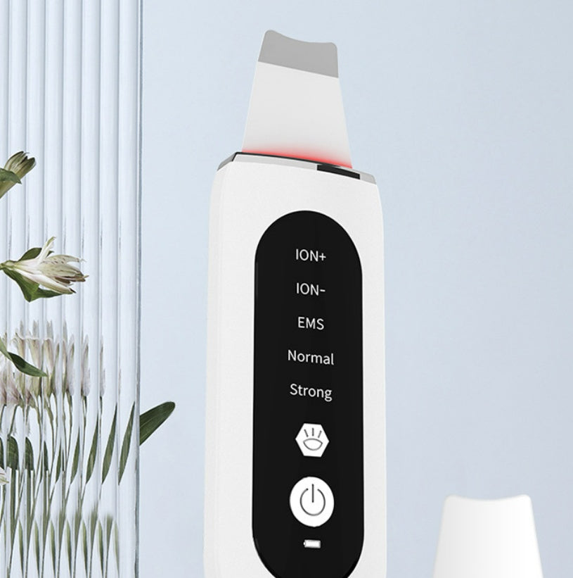 Luxury 3-in-1 Pore Cleanser & EMS Beauty Instrument — Color Light Therapy, Negative Ion & Ultrasonic Skin Cleaner