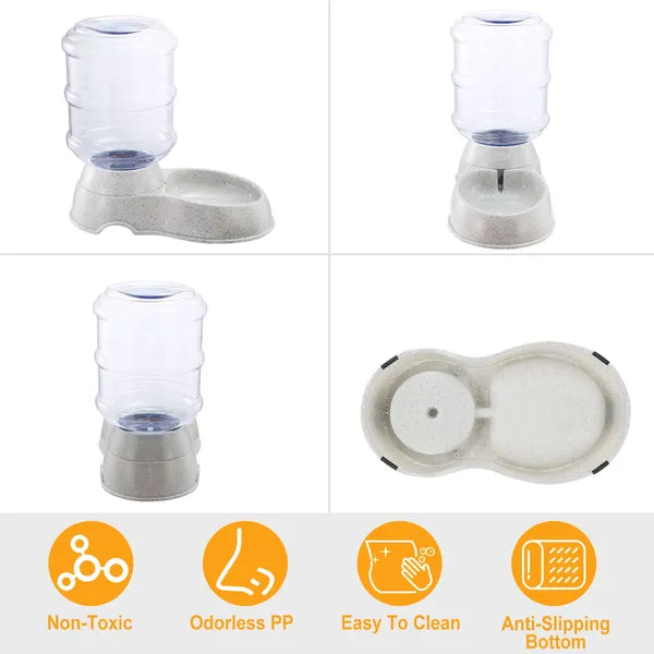3.5L Gravity Pet Water Dispenser — Self-Dispensing Automatic Waterer for Cats & Dogs
