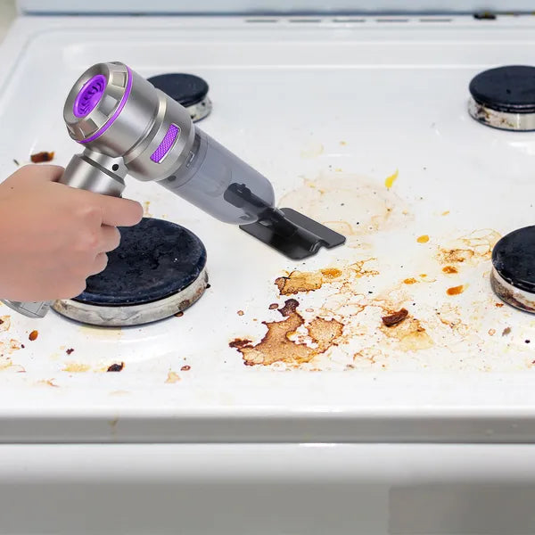 4-in-1 Cordless Car Vacuum & Air Duster — 16,000PA Brushless, 2 Reusable Filters