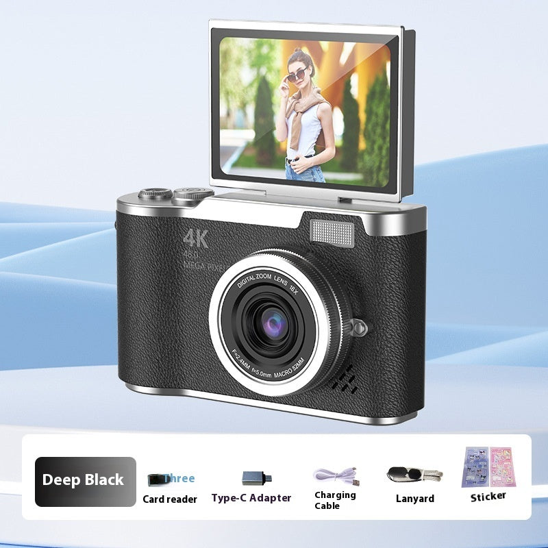FlipShot™ HD Flip-Screen Vlog Camera — Entry-Level Digital Cam in 14 Pastel Colors