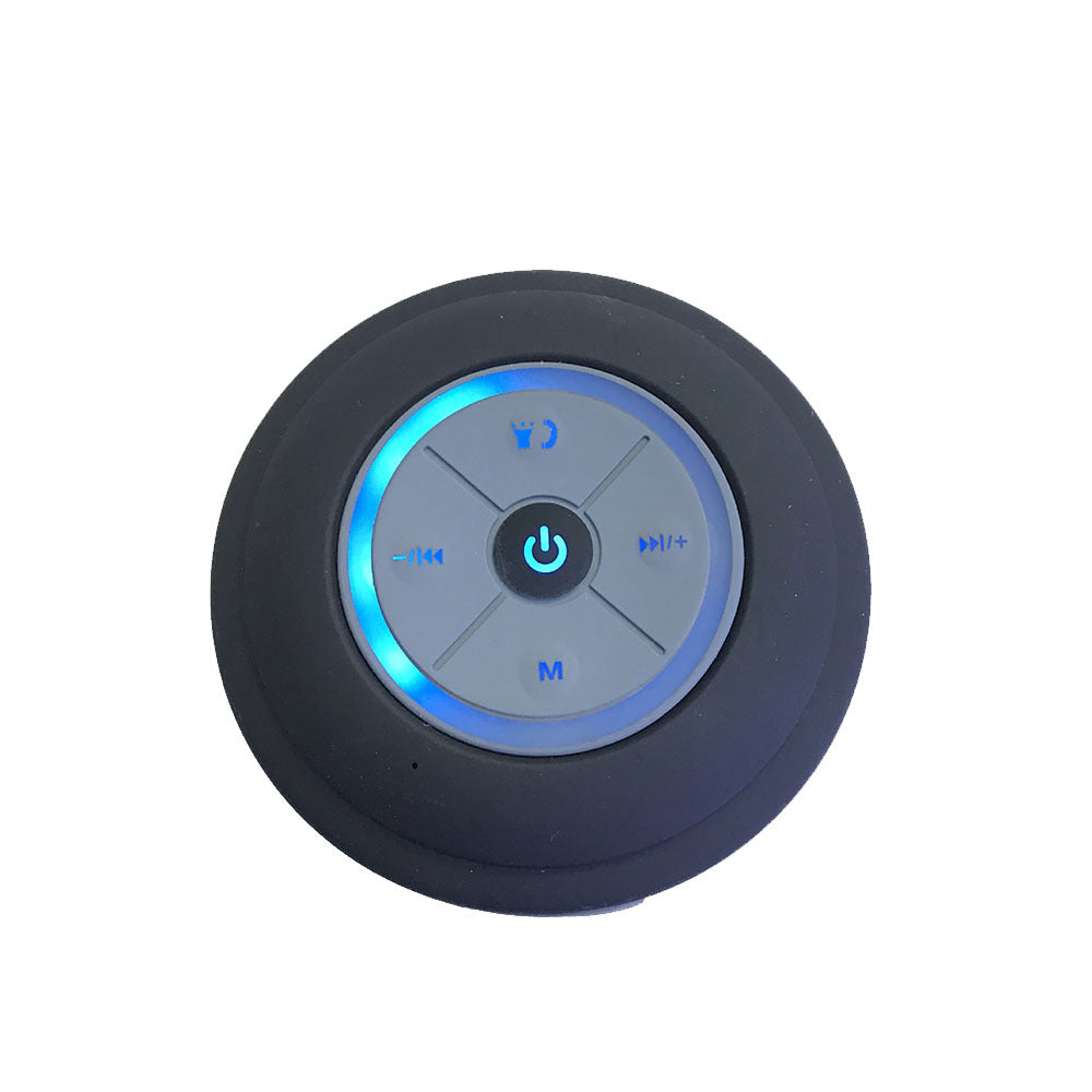 Waterproof Suction Cup Bluetooth Speaker — Shower & Outdoor Mini Speaker, BT 4.0, FM Radio, 5 Colors