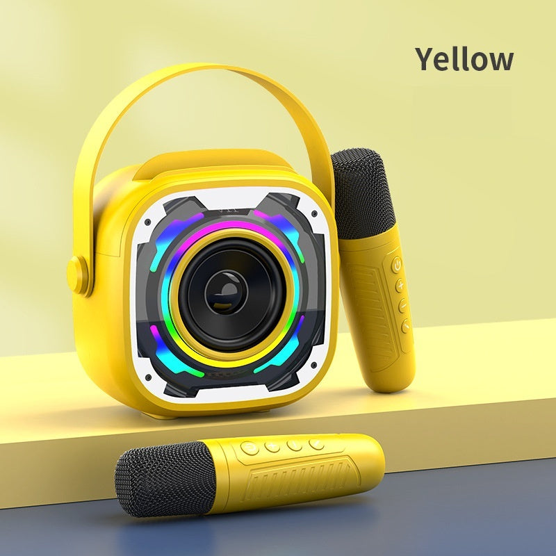 V11 Wireless Karaoke Speaker – Bluetooth & Dual Microphone Party Speaker