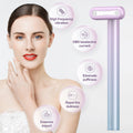 Luxury EMS Wand Face & Neck Massager — Rotatable LED Micro-Current Vibration Skin Care Device