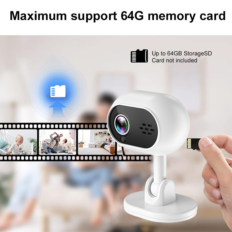 Luxury GuardView 1080P HD WiFi Mini Camera — Night Vision Home & Pet Monitor