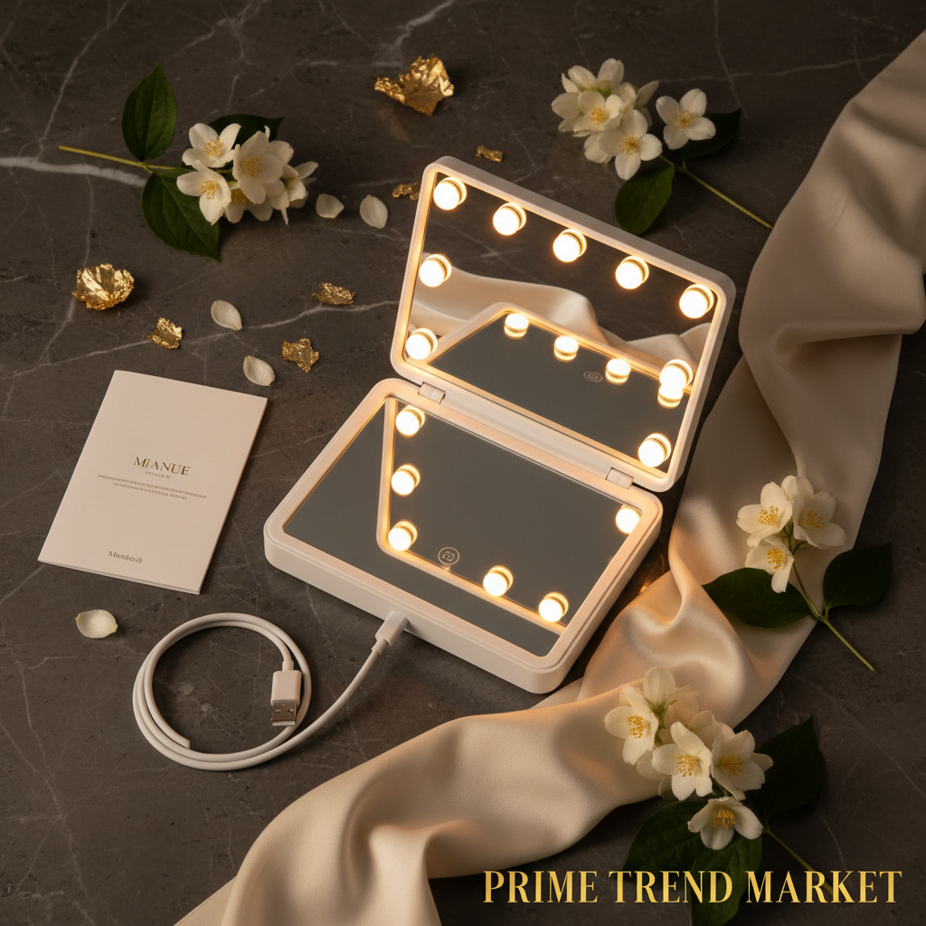 Flat lay with accessories