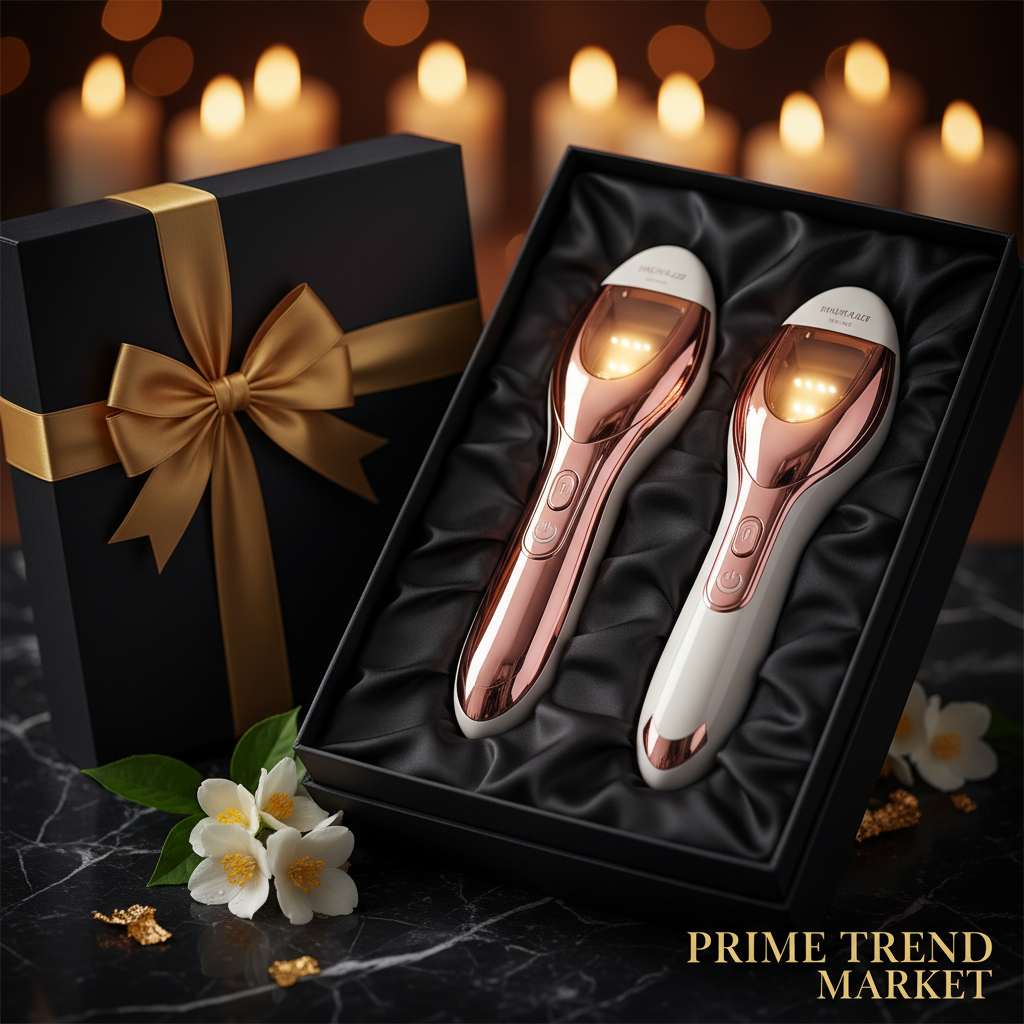 Gift Box — Pink + White in Black Satin