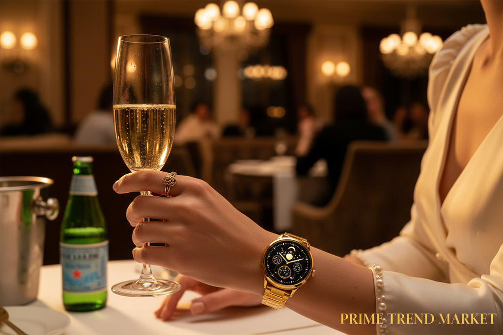 Gold wrist lifestyle