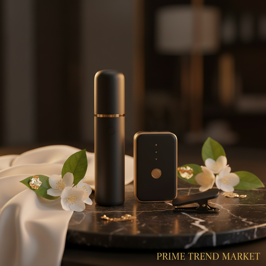 Hero — Black Mic Standing on Dark Marble