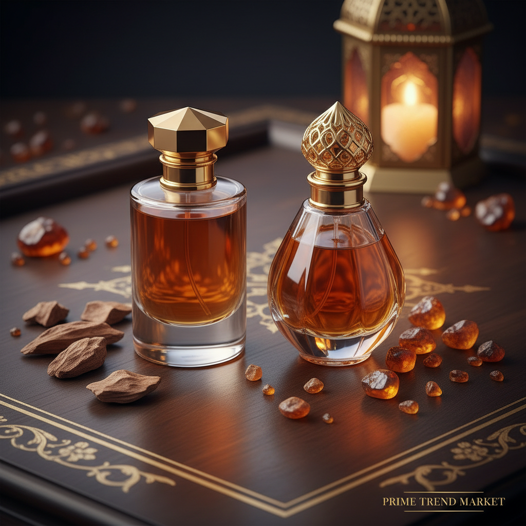 Oriental Oud Bundle — Luxury Oud Fragrance Flat Lay
