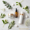 Skincare Essentials Bundle flat lay marble - Prime Trend Market