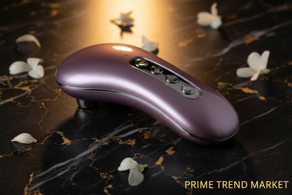 Luxury EMS Neck Decollete Massager Multi-Gear Detail Close-Up