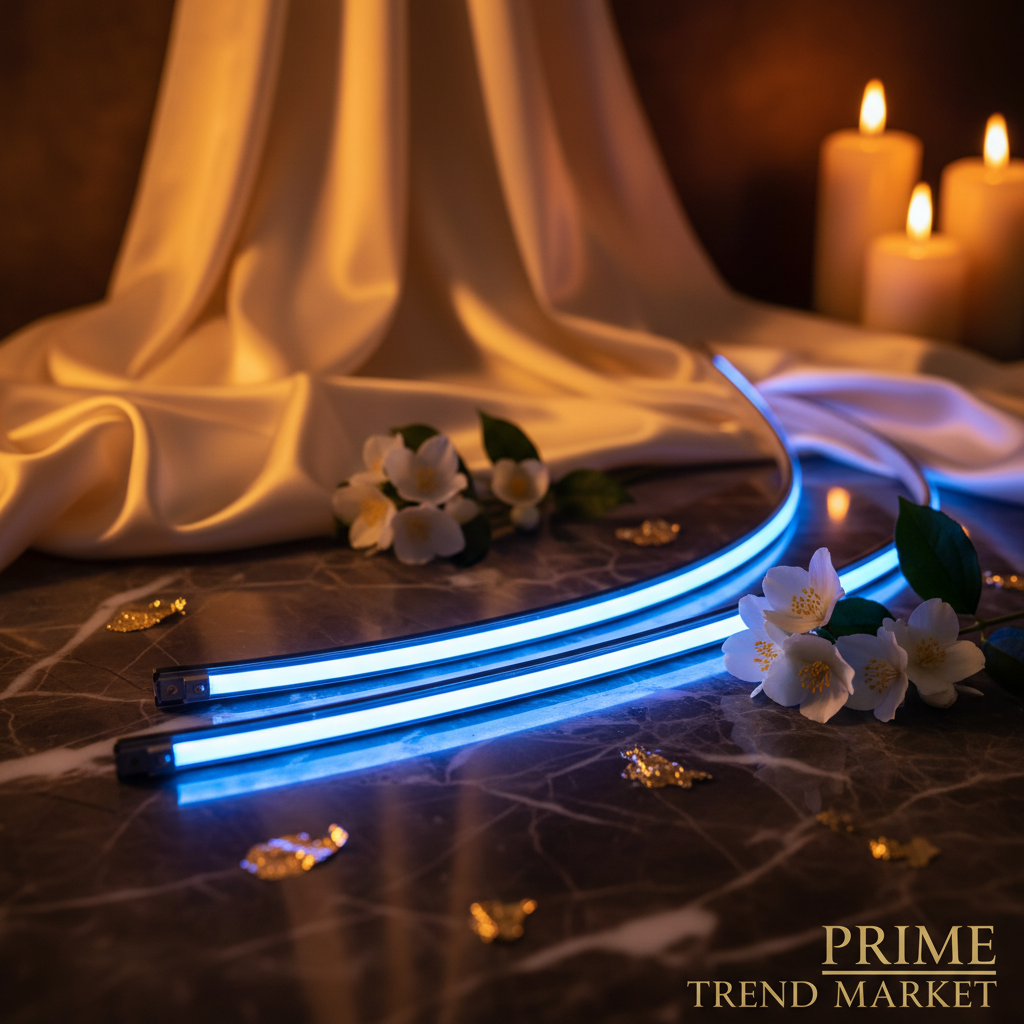 180cm blue LED car hood daytime running light strip on marble – Prime Trend Market