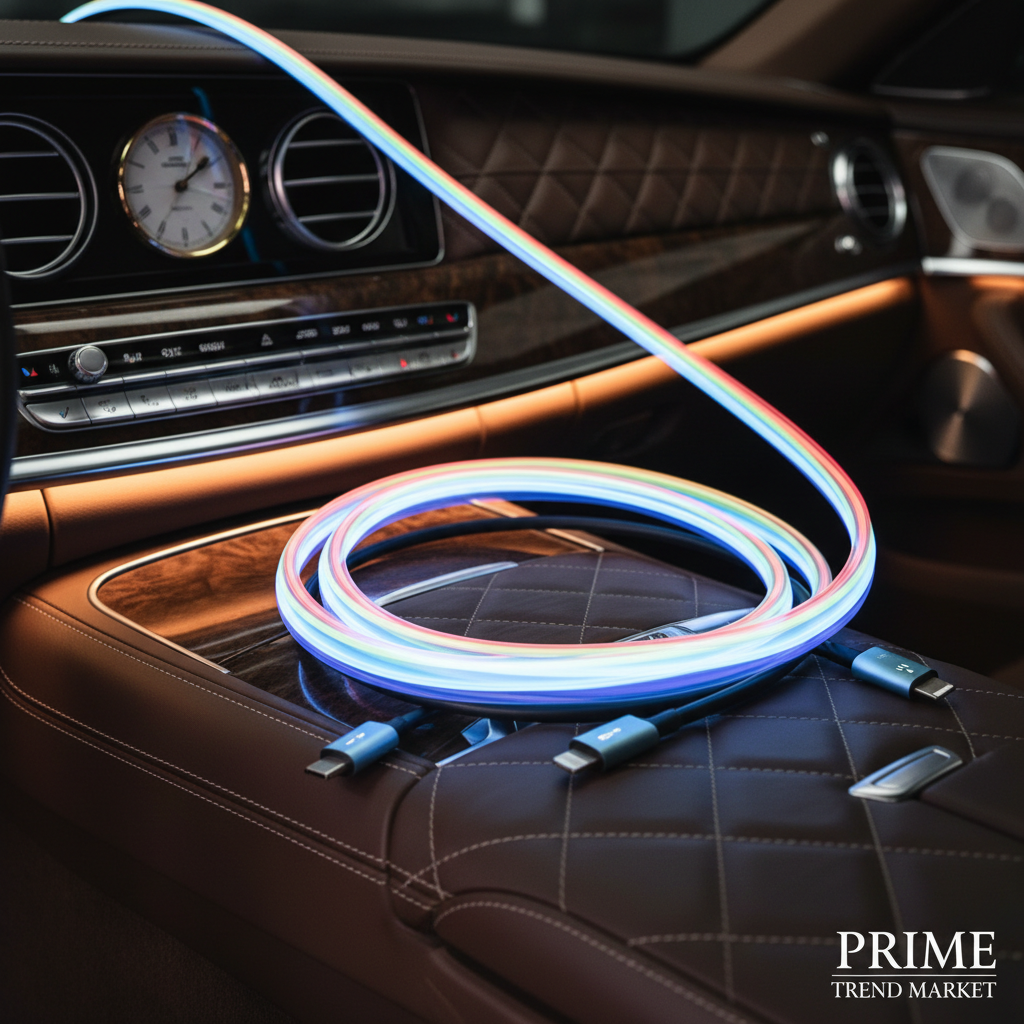 Car Essentials Bundle - LED Charging Cable