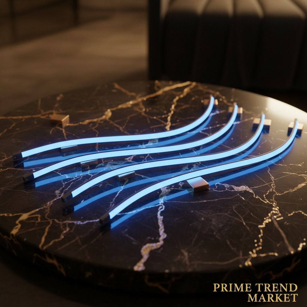 4Pcs Car Interior LED Atmosphere Light Set Blue – Prime Trend Market