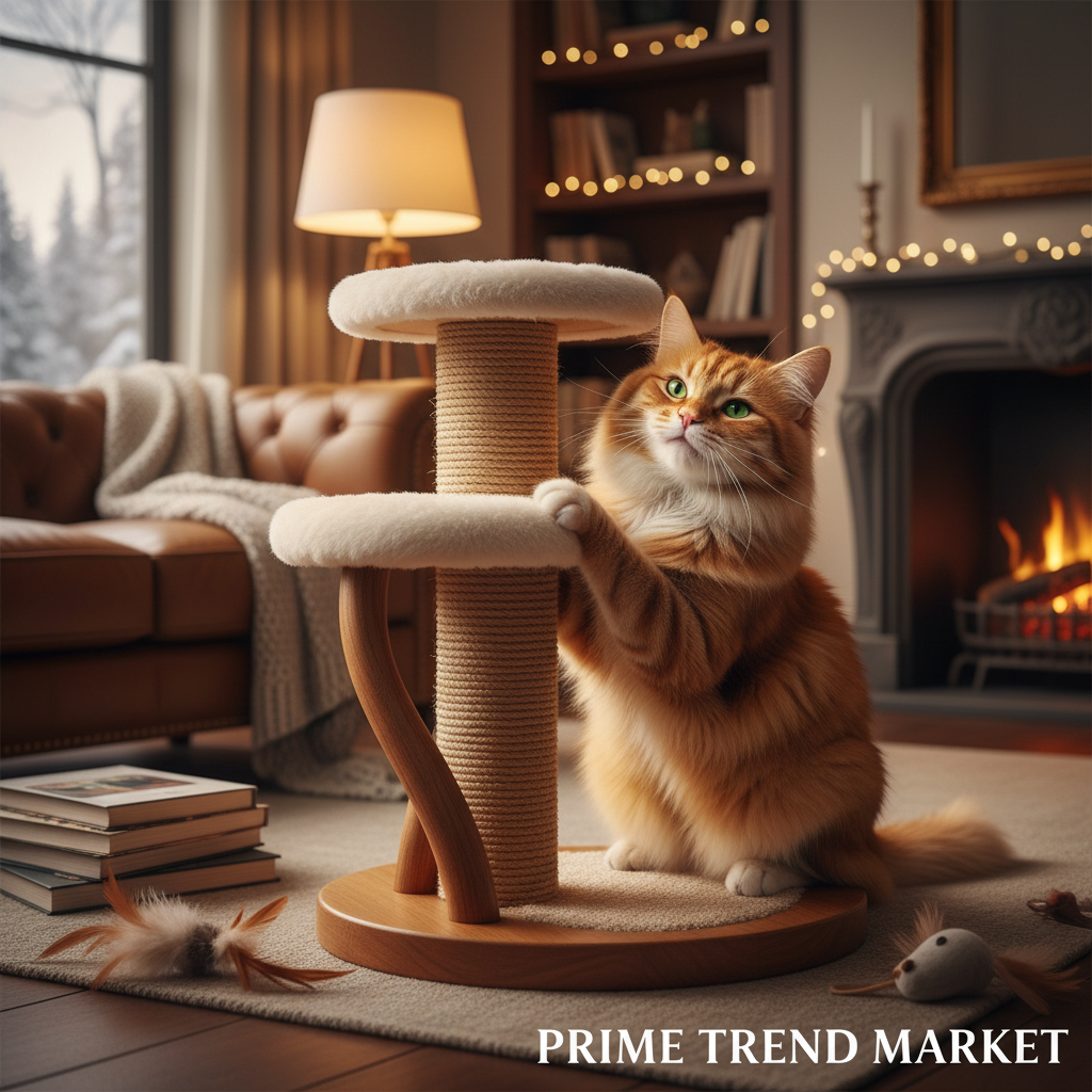 Luxury Cat Play & Enrichment Bundle - Cat Scratcher