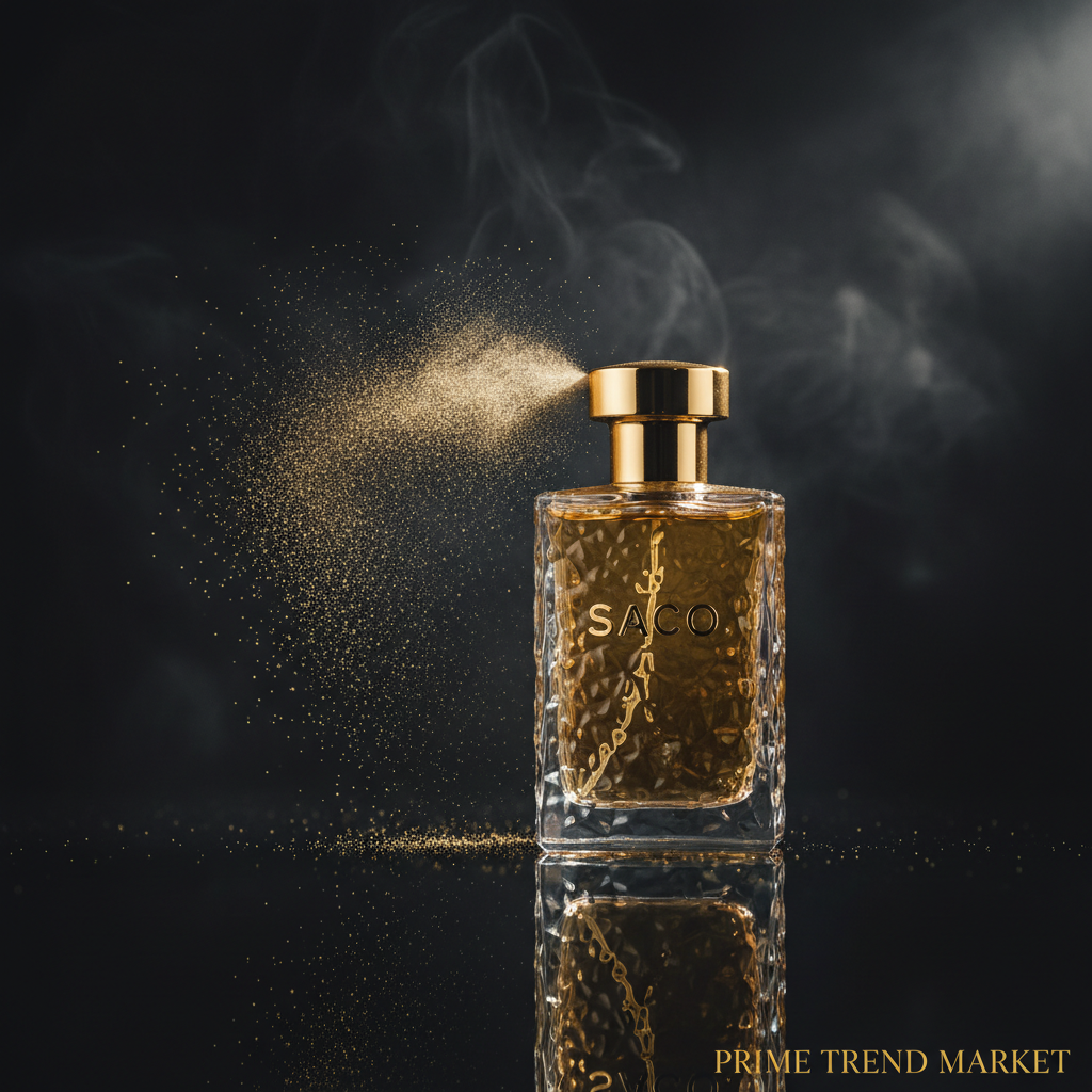 SACO Perfume golden mist spray moody editorial - Prime Trend Market