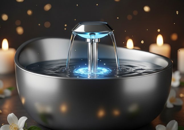 Luxury Stainless Steel Smart Cat Water Feeder — Auto-Flow Induction Fountain with Filter