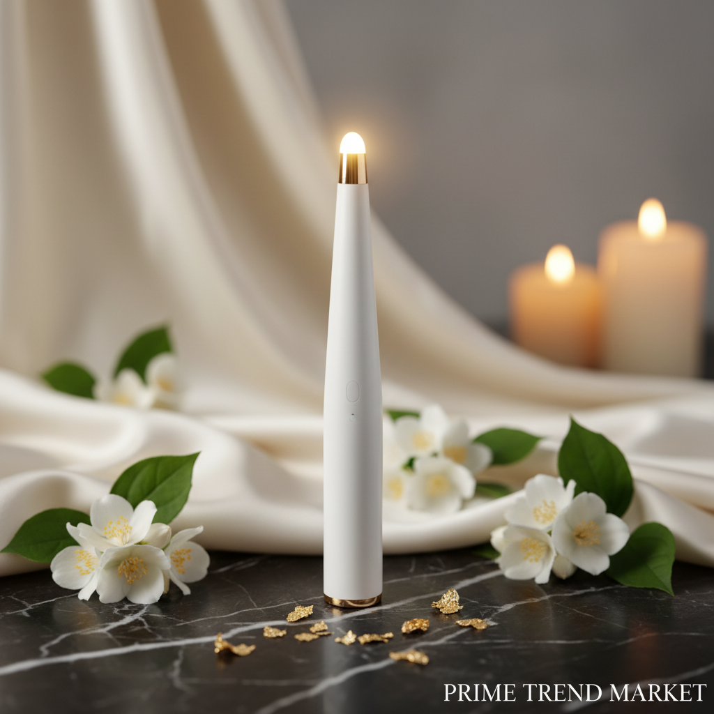 Luxury Pulse Skin Rejuvenation Wand White Dark Marble Hero Shot