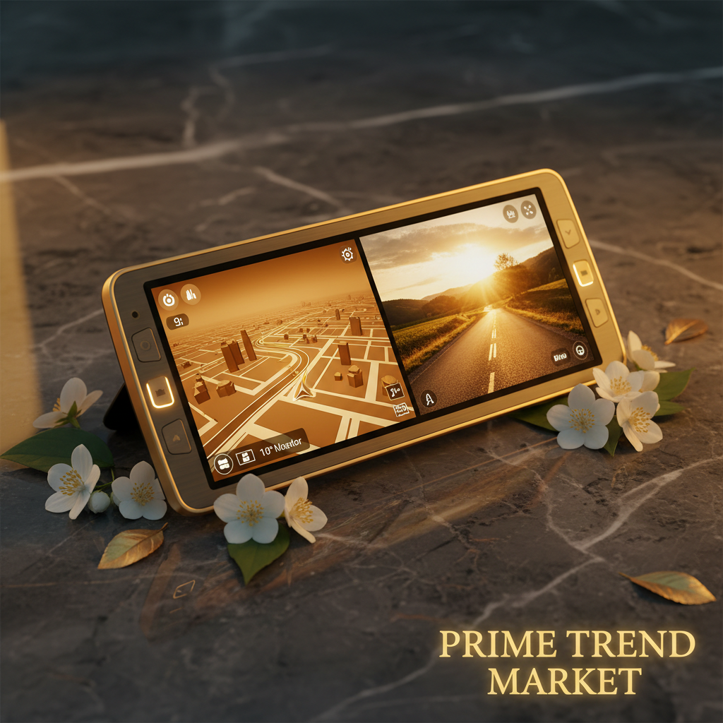 9 inch GPS Navigator split view navigation and dash cam recording — Prime Trend Market