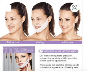 V-Line Face Lifting Mask | Jawline Slimming & Chin Firming Beauty Mask