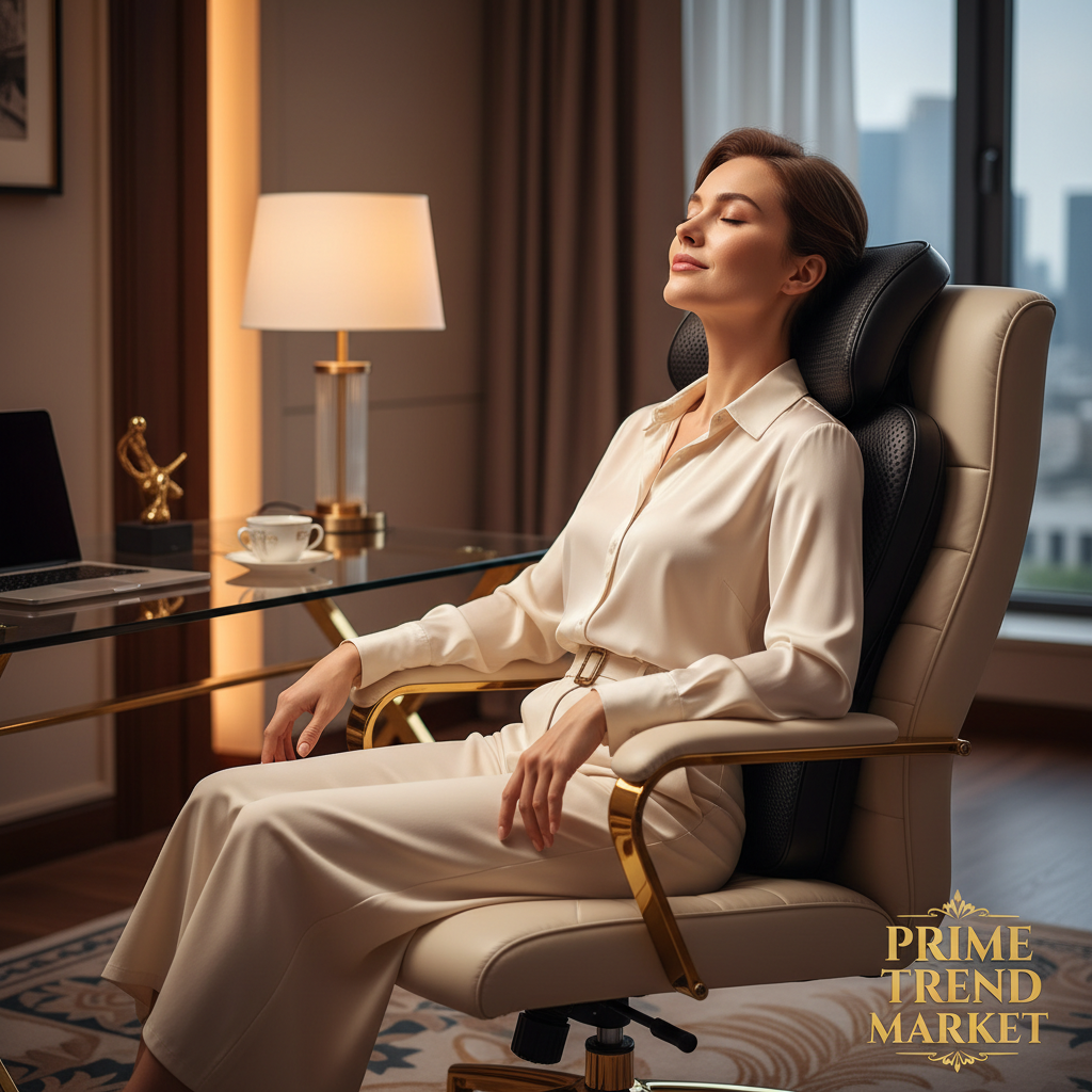 Luxury Smart Massage Cushion with Heat — Office Lifestyle | Prime Trend Market