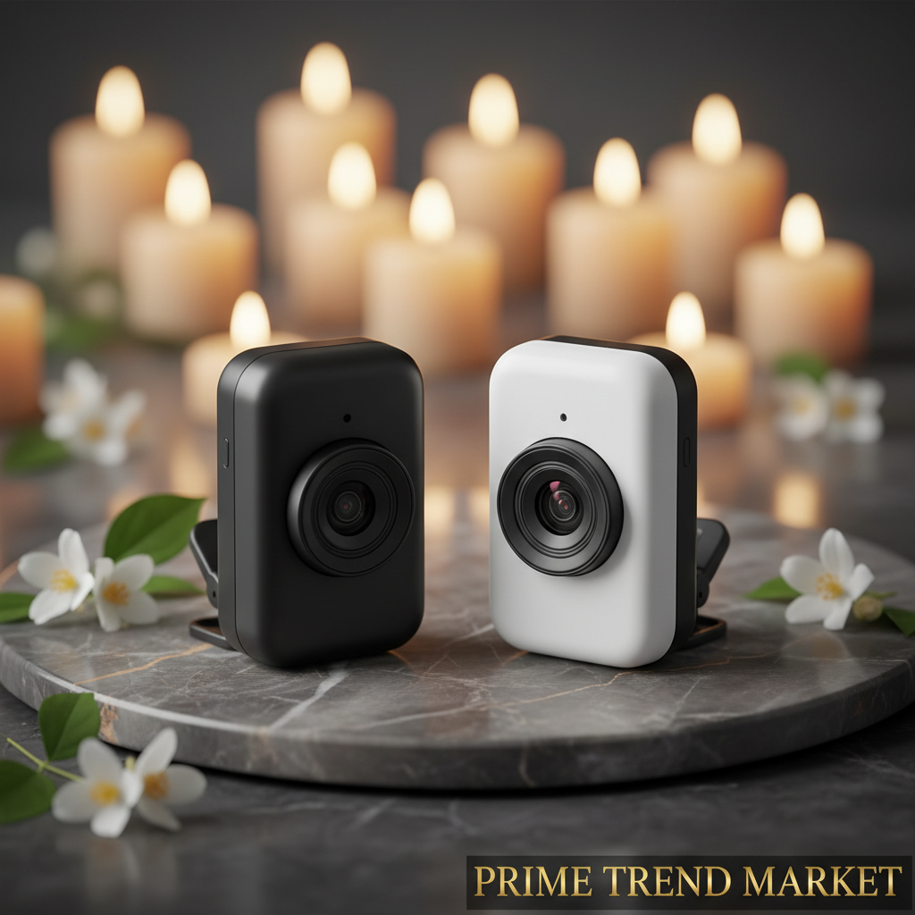 PetView HD Thumb Camera - Black and White versions side by side