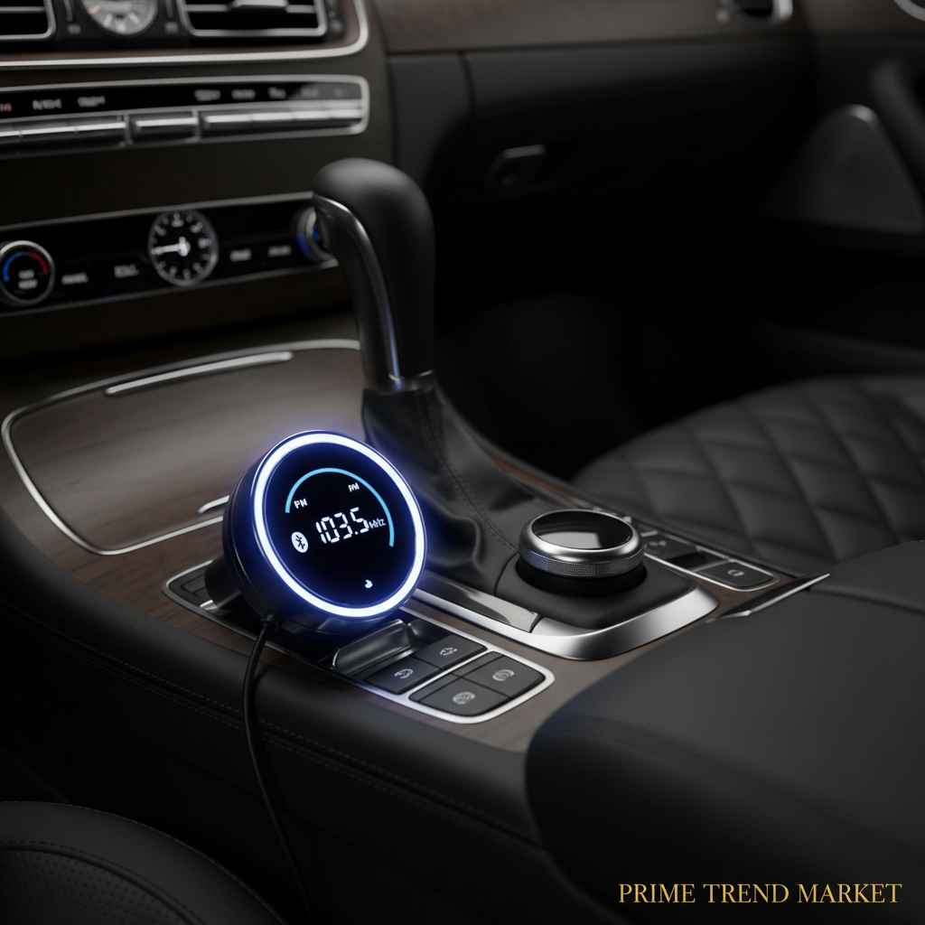 Bluetooth FM transmitter in car dashboard — Prime Trend Market