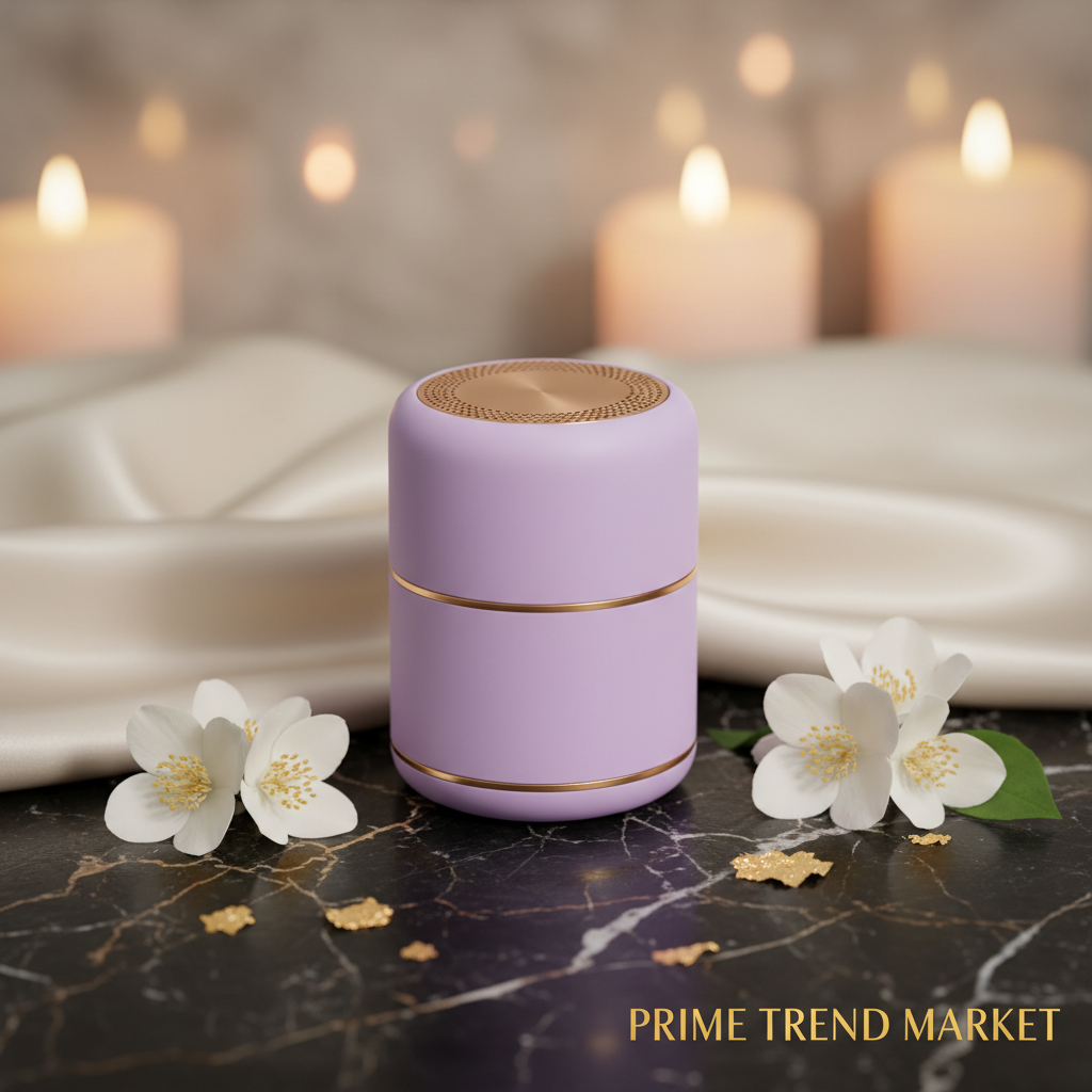 Macaron Mini Bluetooth Speaker - Lavender Purple luxury hero shot